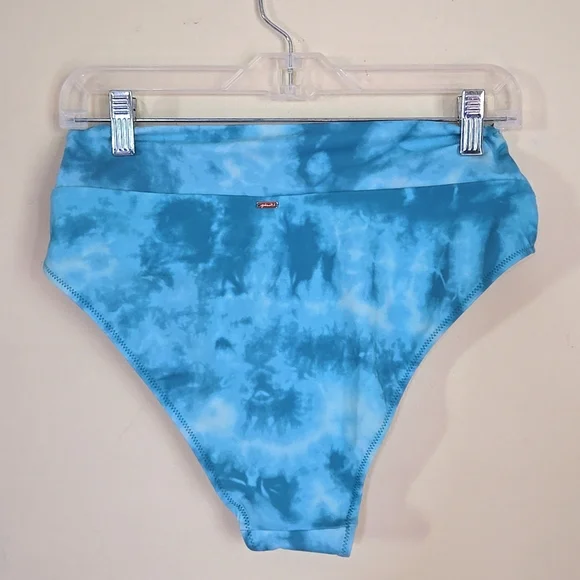 PINK Victoria's Secret Teal Tie Dye Bikini Bottom - Picture 3 of 4